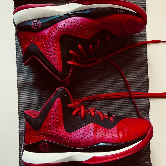 Adidas D Rose 773 III Scarlet/Core Black sz 10.5 - Picture 10 of 13